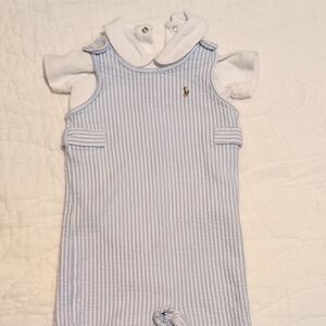Ralph Lauren Blue and White Kids Matching Set